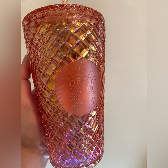 NWT Rose Gold Jeweled Grande Starbucks Tumbler - Picture 2 of 3